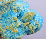 6.8cms CHALCANTHITE ROMERITE ALUNOGEN Natural Botryoidal Crystals Melanterite Pyrite New Find Peru Translucent Rare Stable For Display F460