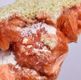 3.8cm RED ORANGE STILBITE Laumontite Crystals Peru Mineral Specimen F449