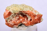 3.8cm RED ORANGE STILBITE Laumontite Crystals Peru Mineral Specimen F449