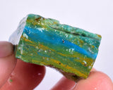 34grs BLUE OPAL ROUGH Peru Scenic Quality Jewelry Collector O800