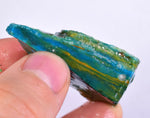 34grs BLUE OPAL ROUGH Peru Scenic Quality Jewelry Collector O800