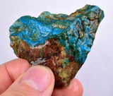 17grs BLUE OPAL ROUGH Peru Scenic Quality Jewelry Collector O801