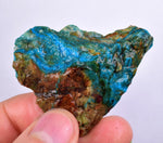 17grs BLUE OPAL ROUGH Peru Scenic Quality Jewelry Collector O801