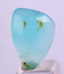 7carats BLUE OPAL CABOCHON Pendant Wire Wrap Caribean Turquoise Color Peru B107