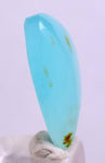 7carats BLUE OPAL CABOCHON Pendant Wire Wrap Caribean Turquoise Color Peru B107