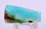 7carats BLUE OPAL CABOCHON Pendant Wire Wrap Caribean Turquoise Color Peru B108