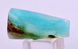 7carats BLUE OPAL CABOCHON Pendant Wire Wrap Caribean Turquoise Color Peru B108
