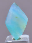4carats BLUE OPAL CABOCHON Pendant Wire Wrap Caribean Turquoise Color Peru B109