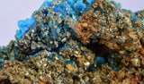 9cms CHALCANTHITE ROMERITE ALUNOGEN Natural Botryoidal Crystals Melanterite Pyrite New Find Peru Translucent Rare Stable For Display F453