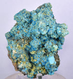 9cms CHALCANTHITE ROMERITE ALUNOGEN Natural Botryoidal Crystals Melanterite Pyrite New Find Peru Translucent Rare Stable For Display F453