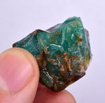 11grs GEM SILICA CHRYSOCOLLA Emeraldine Lily Mine Peru Scenic Quartz Malachite Chalcedony Emerald Jade Color S138