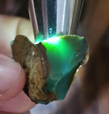 18grs GEM SILICA CHRYSOCOLLA Emeraldine Lily Mine Peru Scenic Quartz Malachite Chalcedony Emerald Jade Color S140