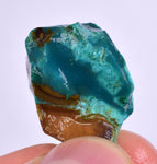 7.6grs GEM SILICA CHRYSOCOLLA Emeraldine Lily Mine Peru Scenic Quartz Malachite Chalcedony Emerald Jade Color S141