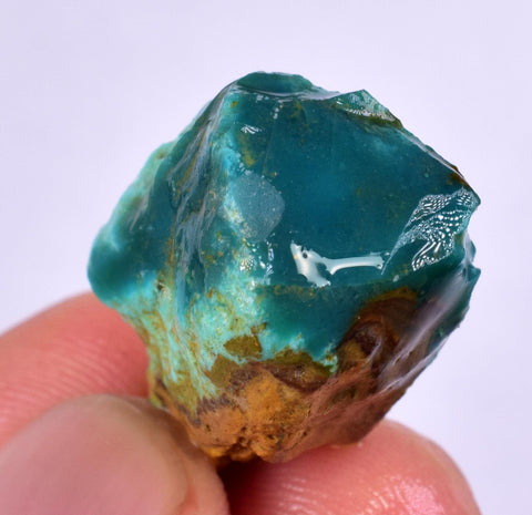 7.6grs GEM SILICA CHRYSOCOLLA Emeraldine Lily Mine Peru Scenic Quartz Malachite Chalcedony Emerald Jade Color S141