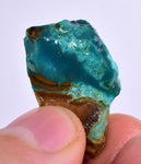 7.6grs GEM SILICA CHRYSOCOLLA Emeraldine Lily Mine Peru Scenic Quartz Malachite Chalcedony Emerald Jade Color S141