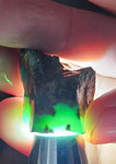 13.9grs GEM SILICA CHRYSOCOLLA Emeraldine Lily Mine Peru Scenic Quartz Malachite Chalcedony Emerald Jade Color S142