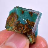 13.9grs GEM SILICA CHRYSOCOLLA Emeraldine Lily Mine Peru Scenic Quartz Malachite Chalcedony Emerald Jade Color S142