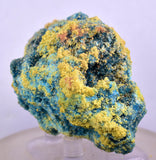 7.1cms CHALCANTHITE ROMERITE ALUNOGEN Natural Botryoidal Crystals Melanterite Pyrite New Find Peru Translucent Rare Stable For Display F456