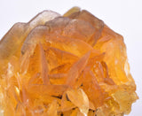 6.2cms GOLDEN SELENITE CRYSTALS Cluster Fish Tail Peru Yellow Gypsum Mineral Specimen T467