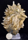9cms  QUARTZ PYRITE CRYSTALS Galena Mineral Specimen Peru Q387