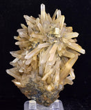 9cms  QUARTZ PYRITE CRYSTALS Galena Mineral Specimen Peru Q387