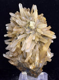 9cms  QUARTZ PYRITE CRYSTALS Galena Mineral Specimen Peru Q387