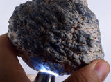 8cms GEM BLUE ANHYDRITE Nodule Bptryidal Crystals Peru Specimen C39