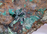 9.1cms ATACAMITE CRYSTALS CHILE Chrysocolla Mineral Specimen A624