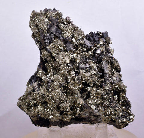9cm Pyrite Chalcopyrite Sphalerite Galena Calcite Crystals Peru M267