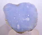 9.1cms GEM BLUE ANHYDRITE Nodule Bptryidal Crystals Peru Specimen C40