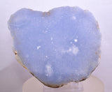 9.1cms GEM BLUE ANHYDRITE Nodule Bptryidal Crystals Peru Specimen C40