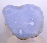 9.1cms GEM BLUE ANHYDRITE Nodule Bptryidal Crystals Peru Specimen C40