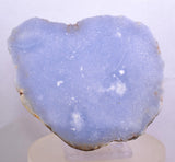 9.1cms GEM BLUE ANHYDRITE Nodule Bptryidal Crystals Peru Specimen C40