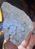 9.1cms GEM BLUE ANHYDRITE Nodule Bptryidal Crystals Peru Specimen C40