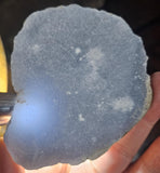 9.1cms GEM BLUE ANHYDRITE Nodule Bptryidal Crystals Peru Specimen C40
