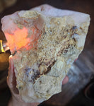 755 Grams PREMIUM PINK OPAL Angel Skin Quality Rough Jewelry Pendant Peru Rose Coral Color P279