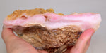 755 Grams PREMIUM PINK OPAL Angel Skin Quality Rough Jewelry Pendant Peru Rose Coral Color P279