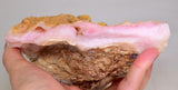 755 Grams PREMIUM PINK OPAL Angel Skin Quality Rough Jewelry Pendant Peru Rose Coral Color P279