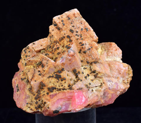 5cms RHODOCHROSITE CUBIC GOETHITE Peru Crystals Collector Mineral Specimen R762