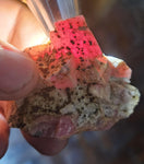 5cms RHODOCHROSITE CUBIC GOETHITE Peru Crystals Collector Mineral Specimen R762