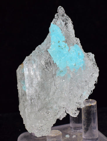 5.5cms NATURAL BLUE SALAMMONIAC Lecontite Botryoidal Crystals Chile Turquoise Color Rare Aesthetic Mineral Specimen U594