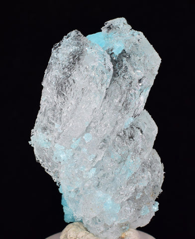4.6cms NATURAL BLUE SALAMMONIAC Lecontite Botryoidal Crystals Chile Turquoise Color Rare Aesthetic Mineral Specimen U596