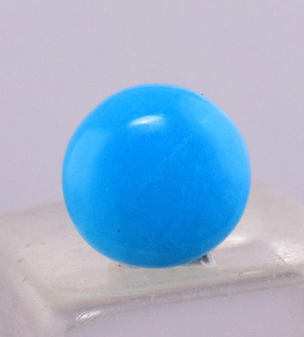 0.5carats GEM SILICA CHRYSOCOLLA Cabochon Lily Mine Peru Royal Blue Color Jewelry B111