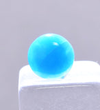 0.5carats GEM SILICA CHRYSOCOLLA Cabochon Lily Mine Peru Royal Blue Color Jewelry B111