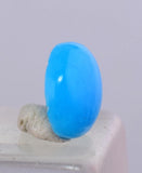 0.5carats GEM SILICA CHRYSOCOLLA Cabochon Lily Mine Peru Royal Blue Color Jewelry B111