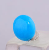 0.5carats GEM SILICA CHRYSOCOLLA Cabochon Lily Mine Peru Royal Blue Color Jewelry B111