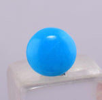 0.5carats GEM SILICA CHRYSOCOLLA Cabochon Lily Mine Peru Royal Blue Color Jewelry B111