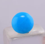 0.5carats GEM SILICA CHRYSOCOLLA Cabochon Lily Mine Peru Royal Blue Color Jewelry B111