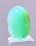 7carats GEM SILICA CHRYSOCOLLA Emeraldine Chalcedony Lily Mine Peru Cabochon Quartz Malachite Emerald Color Jade Color B112
