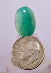 7carats GEM SILICA CHRYSOCOLLA Emeraldine Chalcedony Lily Mine Peru Cabochon Quartz Malachite Emerald Color Jade Color B112
